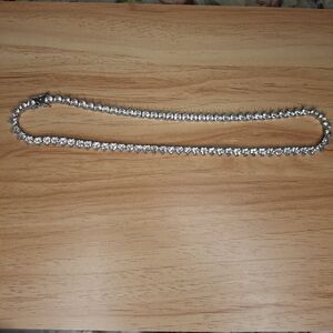 Silver heart shape necklace